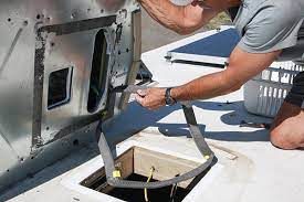 In situations like a leak in the ac system, the first thing to check is the mounting bolts of the ac unit. Up Close And Personal Trailer Life
