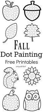 Fall Dot Painting Free Printables Fall Preschool Mess Free Painting Do A Dot