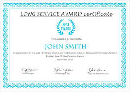 Long Service Award Certificate Template Templates Ideas Word T ...