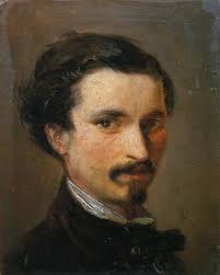 Autoritratto, Silvestro Lega, 1853, olio su tela, Galleria degli Uffizi,  Firenze, Italia.