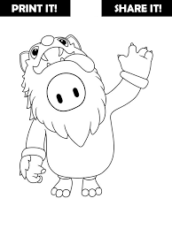 This mario all bad guy coloring pages uploaded by dr. Fall Guys Free Printable Coloring Pages For Girls And Boys
