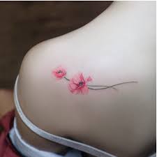 Hình xăm ở vai, hình xăm mini, hình xăm mèo,. 50 Hinh XÄƒm Hoa Anh Ä'ao Ä'áº¹p Nháº¥t