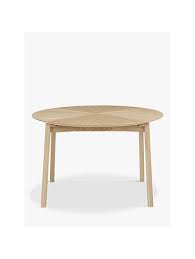 This round dining table can be extended easily to offer seating for up to 6 diners. John Lewis Partners Duhrer 4 6 Seater Extending Round Dining Table Oak