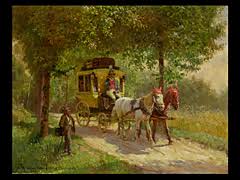 Die bezeichnung postkutsche gilt strenggenommen nur für die relativ komfortablen fahrzeuge, die im 19. Fritz Van Der Venne 1873 1936 Munchen Die Postkutsche Links Unten Signiert Und Hampel Kunstauktionen