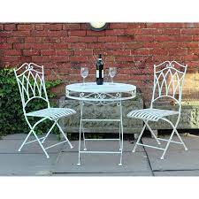 Kingfisher Fsvc1 Cream Vintage Bistro Set White 3 Piece Read More At The Image Link Gardenfurnitu Bistro Set Garden Dining Set Outdoor Furniture Sets