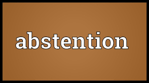 An abstaining vote or voter: Abstention Meaning Youtube