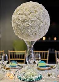 Real Feel Flower Ball Foam Rose Pomander Kissing Ball 8 3 4 White Flower Ball Centerpiece Flower Ball Foam Roses