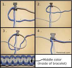 It was first adopted because parachute cord was a common sight in military bases. How To Make A Two Color Survival Bracelet 14 Steps Instructables