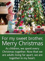For My Sweet Brother Merry Christmas Wishes Card Birthday Greeting Cards By Davia Merry Christmas Wishes Best Christmas Wishes Christmas Wishes For Family