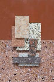 Terra Cotta Terrazzo Palette Terrazzo Tiles Texture Mediterranean Kitchen Design