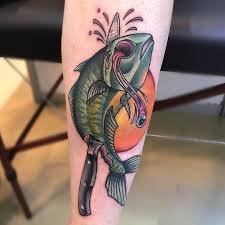 Stabbed Fish Tattoo By Raquel Tattoofreaks At Tattoo Freaks In Barcelona Spain Raqueltattoofreaks Raquelescudero Tattoofr Tattoos Knife Tattoo Fish Tattoos