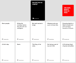A party game for horrible people. Cards Against Humanity Now Has A New Twisted South African Version
