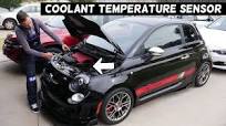 COOLANT TEMPERATURE SENSOR LOCATION FIAT 500, FIAT 500 ABARTH 1.4