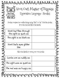 Hoot Owl Master Of Disguise Literacy Pack With Sequence Fact Fiction Simile Hoot Owl Owl Activities Literacy