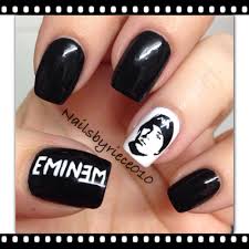 The Perfect Pin For My Bestie Who Is Seeing Eminem In Detroit This Week Crossing My Fingers I Can Do This For Her Music Nails Love Nails Eminem