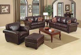 Contemporary Living Room Design With Black Leather Sofa Set And Brow Brown Leather Sofa Living Room Brown Furniture Living Room Brown Leather Couch Living Room