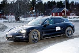 Porsche introduces a taycan station wagon, called cross turismo, for the 2021 model year. 2021 Porsche Taycan Cross Turismo Plays Hide And Seek During Cold Weather Testing Carscoops