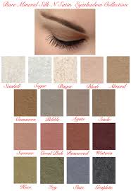 Silk N Satin Mineral Eyeshadow Color Selection Chart