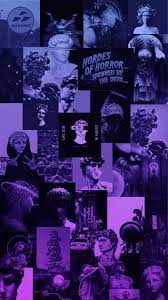 Purple Vaporwave Statue Aesthetic Collage Blue Aesthetic Egirl Grunge Emo Wallpaper Egirl Wallpaper Emo Aesthetic Wallpaper Emo Wallpaper