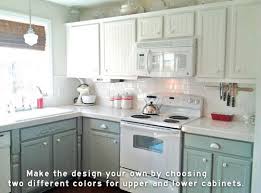 Fun Your Cabinets Consider Different Colors For Upper And Lower Repainting Kitchen Cabinets Painting Kitchen Cabinets White Old Kitchen Cabinets