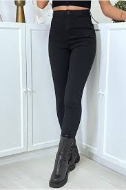 Maybe you would like to learn more about one of these? Jean Slim Noir Taille Haute Avec Poches Arrieres