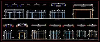 Set of doors in plan and elevation. Entrance Glass Doors And Windows Cad Blocks Autocad Dwg Plan N Design
