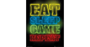 Check out our eat sleep game repeat poster selection for the very best in unique or custom, handmade pieces from our wall décor shops. Gaming Eat Sleep Game Repeat Mini Poster