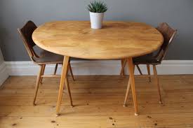 Sold Mid Century Ercol Round Drop Leaf Dining Table Small Dining Table Drop Leaf Dining Table Small Kitchen Tables