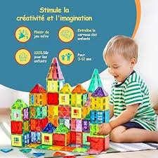 Blocs Magnétiques Montessori 120 tuiles
