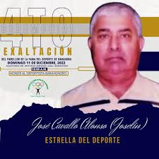 José Cavallo Alonso (Joselín) a la Inmortalidad del Pabellón de la Fama de  Barahona