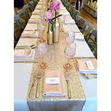 Sequin Table Runners Sparkly Rose Gold Silver Champagne Tablecloth Wedding Birthday Party Christmas Holiday Banquet Catering Dining Room Kitchen Decorations 12 In 2020 Gold Sequin Table Runner Sequin Table Runner Wedding Shower