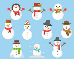 Snowman Icon For Winter And Christmas Snowman Images Flat Design Illustration Winter Christmas