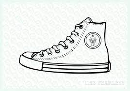 Converse Shoe Clipart Vector File Scarpa Converse Disegno Formati Jpg Png Cdr Pdf Eps Dxf Vettoriali Chuck Taylor Shoes Shoes Clipart Sneakers Sketch