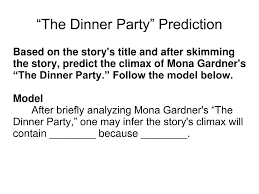 The second pages is a detailed answer key. Ppt The Dinner Party By Mona Gardner Powerpoint Presentation Free Download Id 5650708