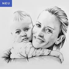 Malen sie ihre eigenes foto nach einer malen nach zahlen malvorlage. Bella Portraitzeichnung Auftragsmalerei Nach Fotovorlage