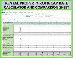The roi for a rental property is different than with other investments: Single Family Rental Property Income Expense Tracker For Etsy Rental Property Rental Property Management Real Estate Investing