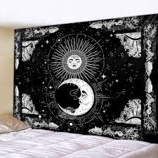 Check spelling or type a new query. White Black Sun Moon Mandala Tapestry Wall Hanging Witchcraft Wall Tapestry Hippie Wall Carpets Dorm Decor Psychedelic Tapestry Tapestry Aliexpress