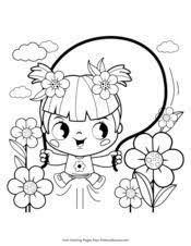 Also, girls and boy loves to play and print superheo, scouts, horse and more coloring sheets for girls. Spring Coloring Pages Free Printable Pdf From Primarygames