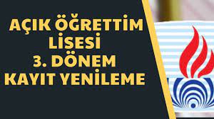 Açık lise 2021 kayıt yenileme devam ederken meb aöl kayıt yenileme nasıl yapılır? Aol 3 Donem Kayit Yenileme Nasil Yapilir Acik Ogretim 3 Donem Kayit Youtube