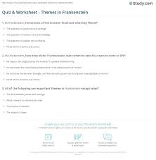 Buzzfeed staff can you beat your friends at this quiz? Quiz Worksheet Themes In Frankenstein Study Com