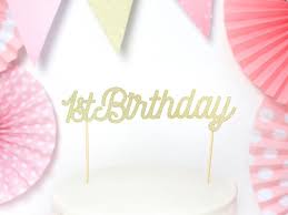 See more ideas about birthday decorations, birthday, party decorations. Cake Topper 1st Birthday Gold Host A Memory