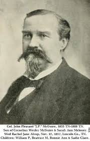 Col John Pleasant “J. P.” McGuire (1833-1888)