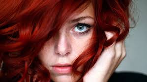 Red hair and blue eyes is a rare combination, but not as rare as one should believe when looking only at statistics. Hd Wallpaper Women Redhead Blue Eyes Freckles Portrait Dyed Red Hair Wallpaper Flare