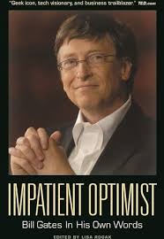 خرید و قیمت دانلود کتاب انگلیسی خوشبین بی صبر: بیل گیتس به قول خودش (به قول  خودش)