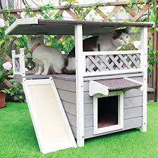Microchip outdoor wood cat house / shelter waterproof garden animal insulated. 10 Best Outdoor Cat Houses Shelters 2021 Reviews