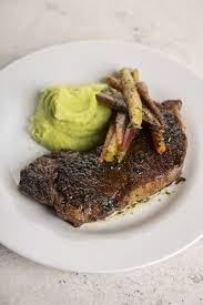 Nugget Markets New York Steaks With Sweet Pea Mashed Potatoes Carrots Recipe Recipe In 2021 Carrot Recipes Mashed Potatoes And Carrots Recipe Mashed Potatoes