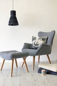 Grey Flannel Wing Back Armchair Furniture Home Armchair
