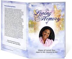 A Funeral Programs Tribute Funeral Programs Funeral Program Template Sample Funeral Program