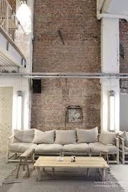 Neutral Living Space Industrial Raw Walls Brick Design Interieur Ontwerpen Huis Ideeen Huis