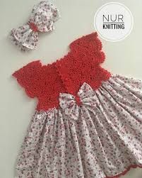 Bir Mavi Puantiyeli Yelpaze Model Elbise Daha Sahibesine Dogru Yolda Saglikla Giysin In Sirin Elbiseler Baby Knitting Patterns Bebek Elbise Modelleri